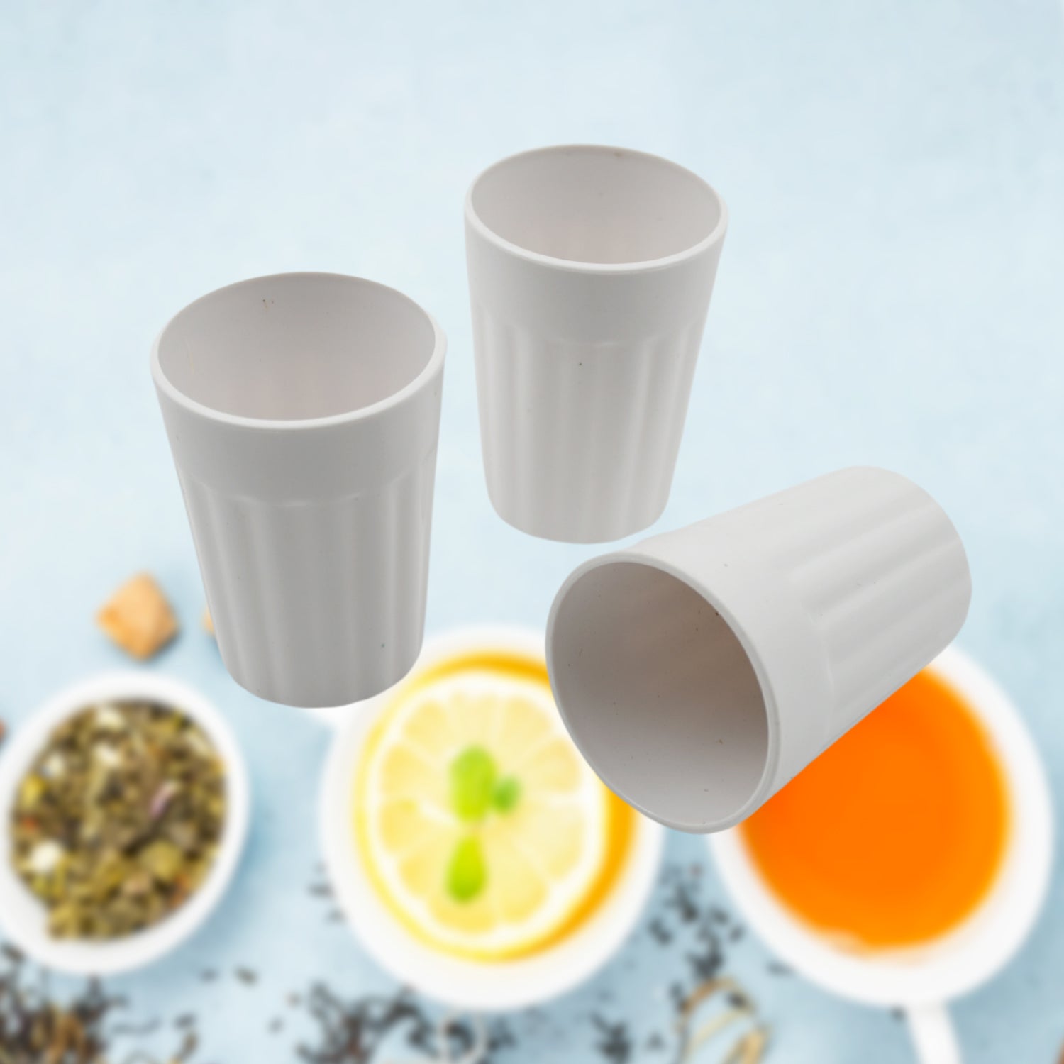 5719 Small Plastic Coffee / Tea Cups Reusable Plastic Cup Mug Lightweight Microwavable Dishwasher Safe Unbreakable Camping Coffee Mugs for Tea Milk Water Juice Tea (3 Pcs Set) 5719 Small Plastic Coffee / Tea Cups Reusable Plastic Cup Mug Lightweight Microwavable Dishwasher Safe Unbreakable Camping Coffee Mugs for Tea Milk Water Juice Tea (3 Pcs Set)